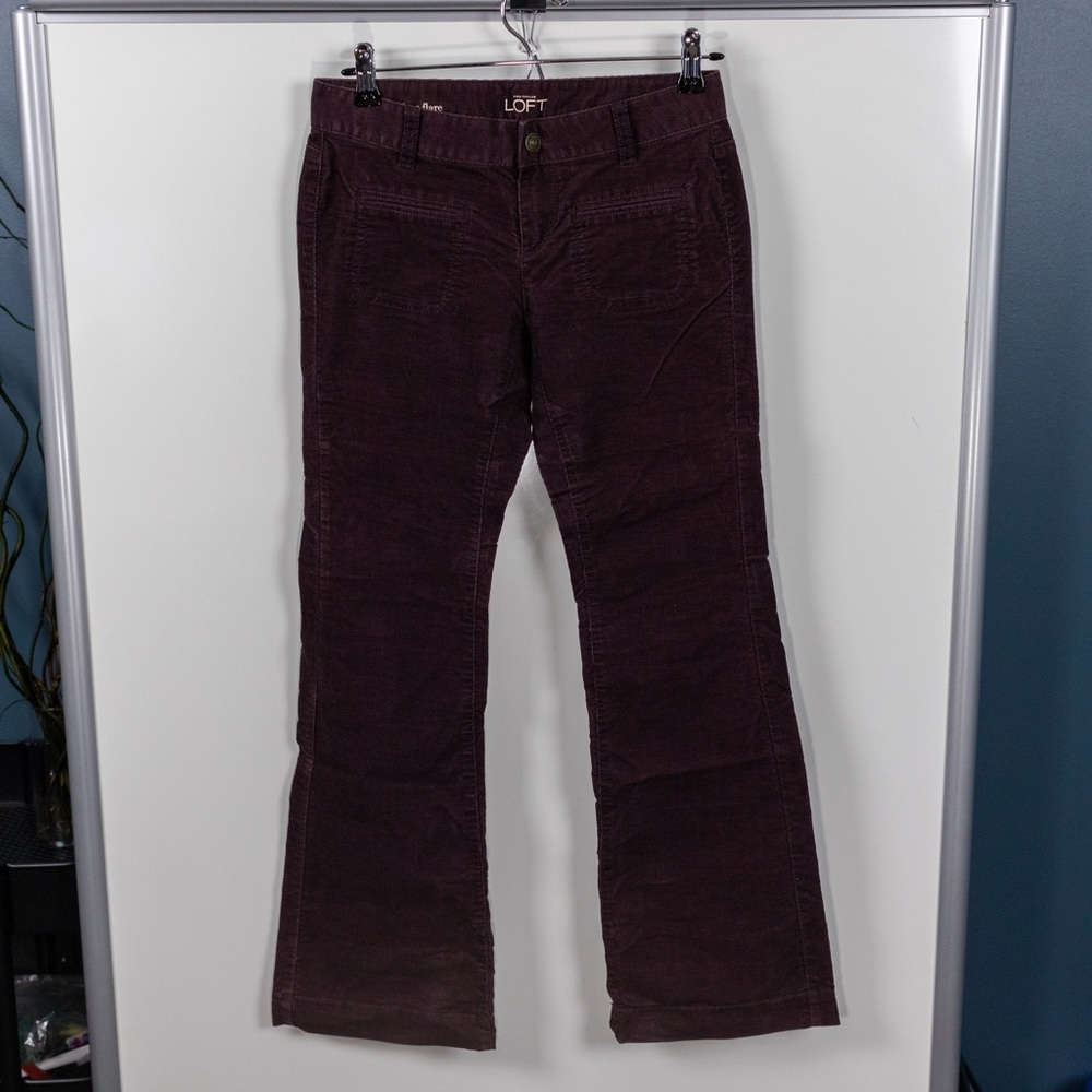Ann Taylor Loft Corduroy Modern Flare Petite Pants